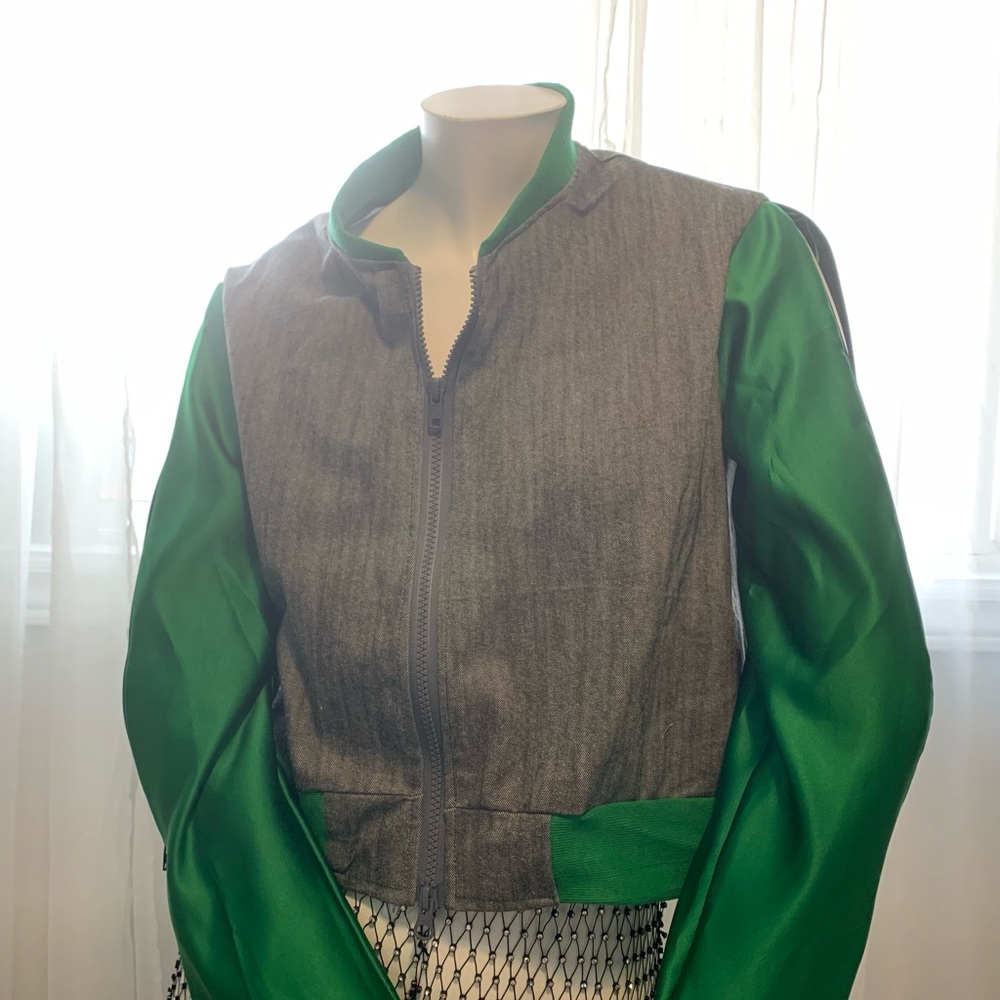 Custom one of a kind crop jacket